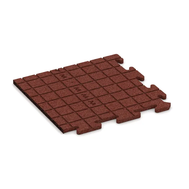 La vue du dessous ou de la face inférieure, c’est-à-dire la face inférieure de la pièce moulée WARCO 4844 - Dalle d’angle HD au format 485 x 485 x 18 mm.