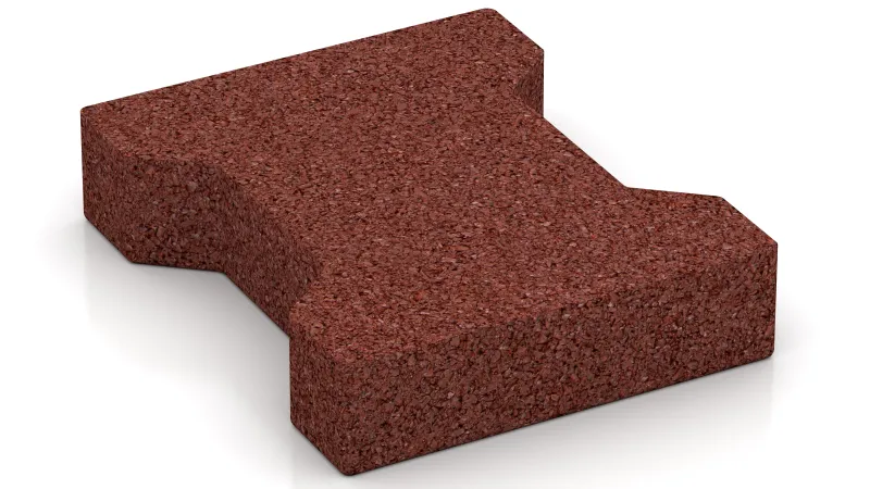 Pavimentazione autobloccante, utilizzabile su entrambi i lati