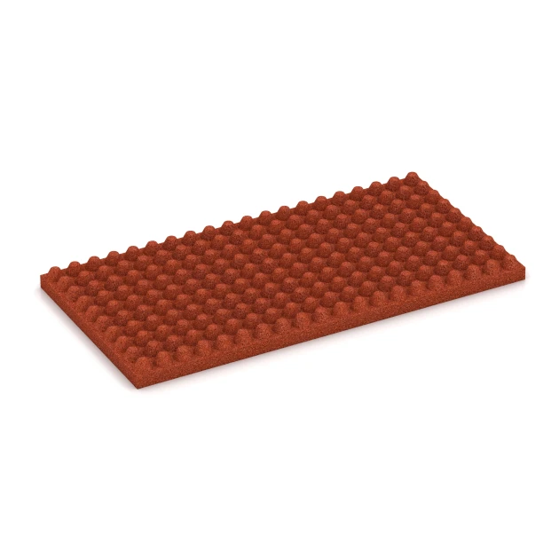 La vue du dessous ou de la face inférieure, c’est-à-dire la face inférieure de la pièce moulée WARCO 3644 - Tapis d’écurie de luxe au format 100 × 50 × 5,5 cm.