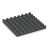 Aufsicht auf die Unterseite, also die Bodenseite von WARCO-Formteil 0657 - Lastra di protezione murale im Format 500 x 500 x 45 mm.