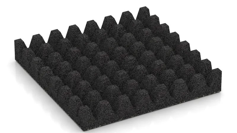 Struttura con tronchi di piramide alti 50 mm