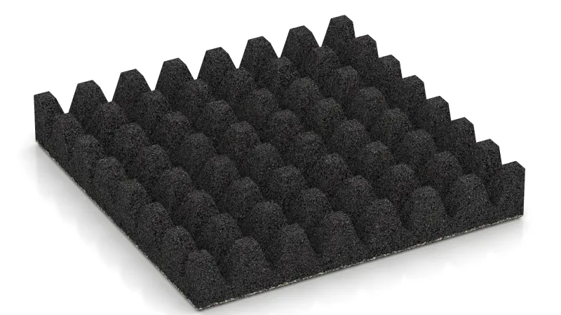 Struttura con tronchi di piramide alti 50 mm