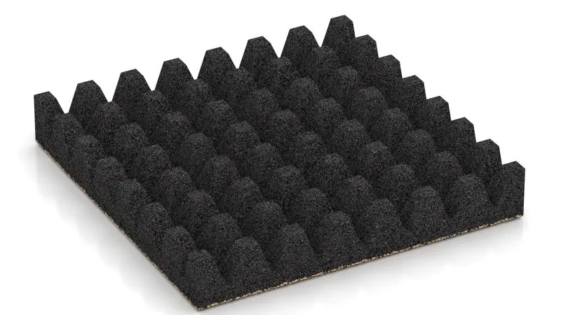 Struttura con tronchi di piramide alti 50 mm