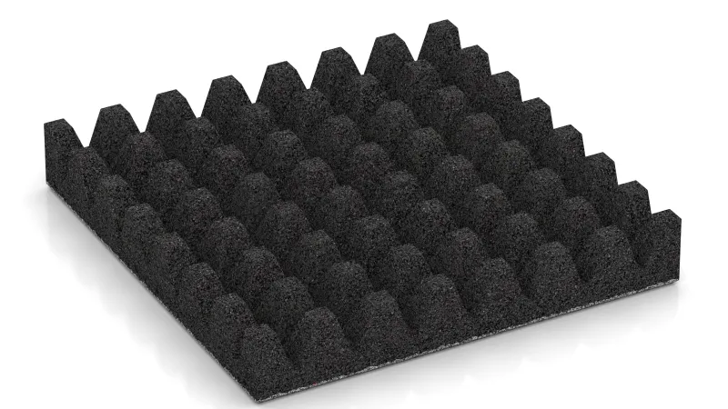 Struttura con tronchi di piramide alti 50 mm