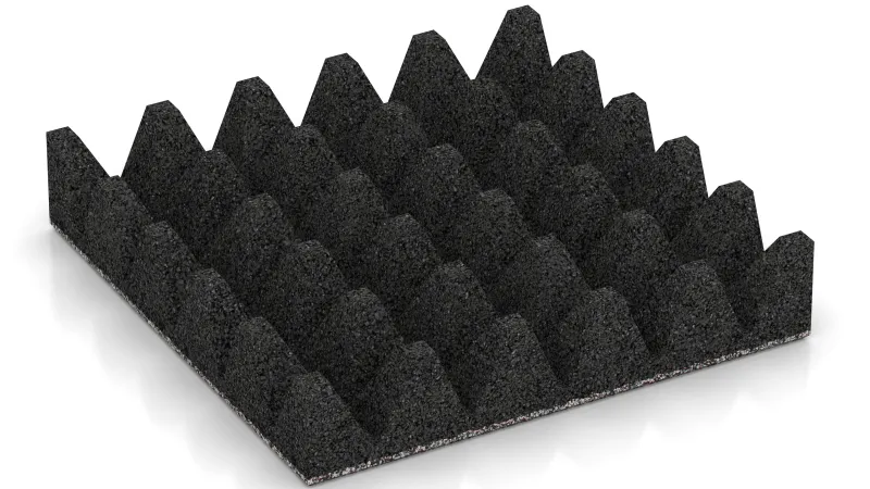 Struttura con tronchi di piramide alti 75 mm