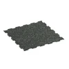 Aufsicht auf die Unterseite, also die Bodenseite von WARCO-Formteil 6459 - Fitnessboden Kompakt im Format 50 × 50 × 0,8 cm.
