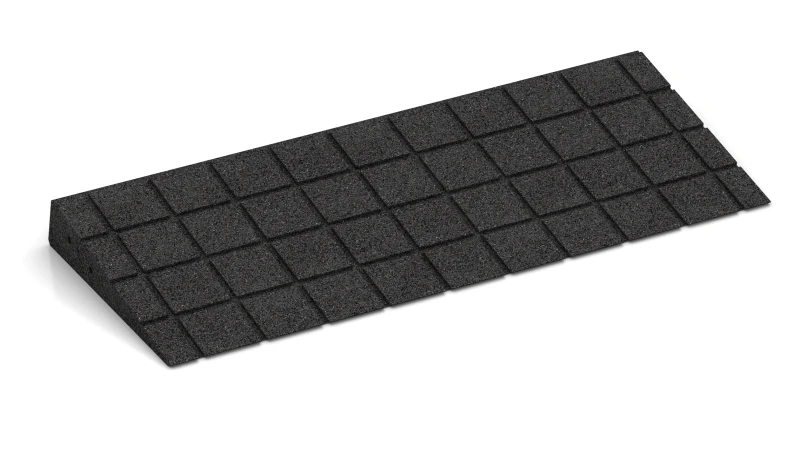 Canaux de drainage disposés en quadrillage