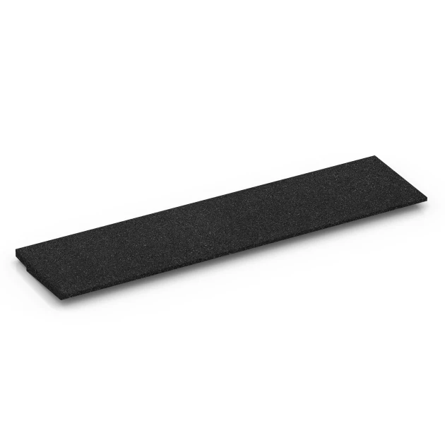 Aufsicht auf die Unterseite, also die Bodenseite von WARCO-Formteil 6595 - Rampa per soglia im Format 100 × 25 cm | 1 < 3 cm.