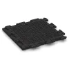 Aufsicht auf die Unterseite, also die Bodenseite von WARCO-Formteil 1302 - Lastra per marciapiede im Format 500 x 500 x 40 mm.
