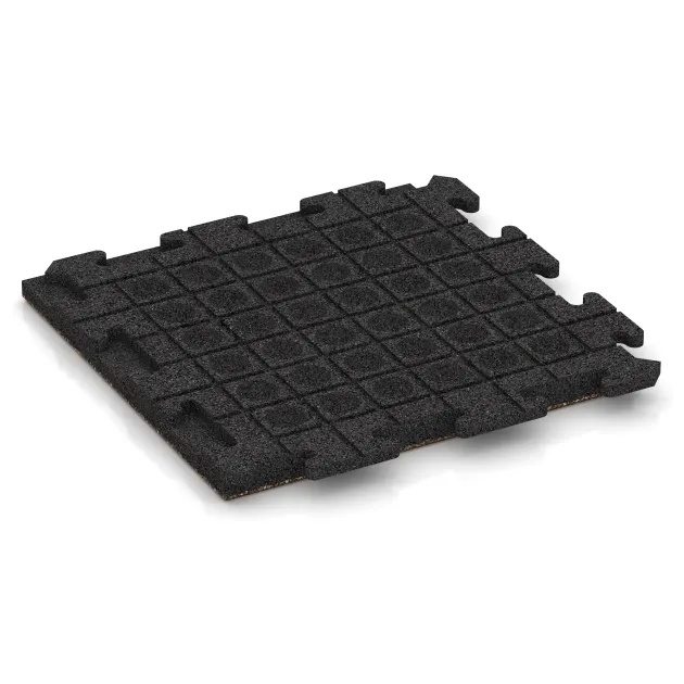 Aufsicht auf die Unterseite, also die Bodenseite von WARCO-Formteil 1302 - Lastra per marciapiede im Format 500 x 500 x 40 mm.