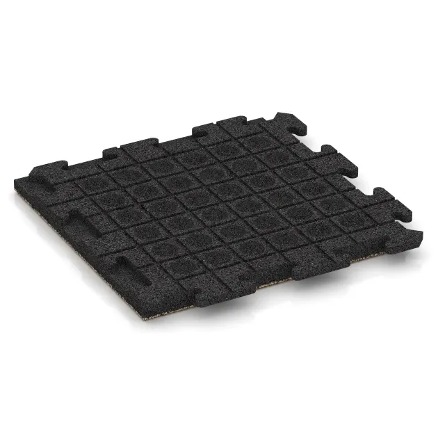 Aufsicht auf die Unterseite, also die Bodenseite von WARCO-Formteil 1305 - Piastrelle per esterni Classic im Format 500 x 500 x 40 mm.