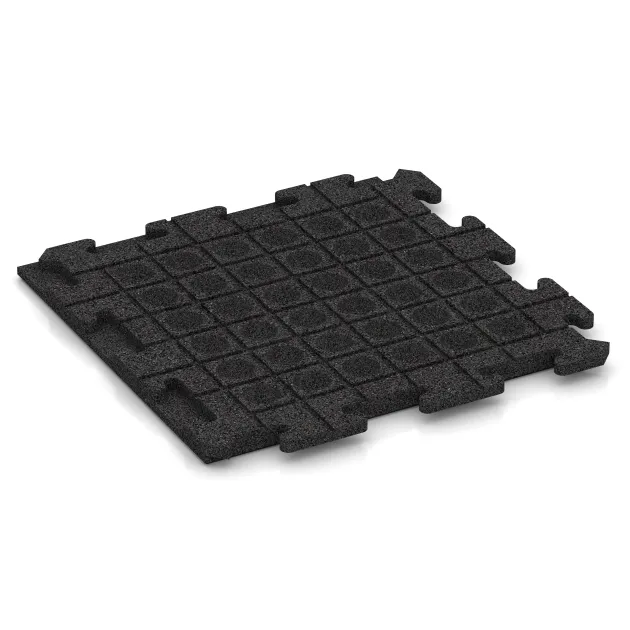 La vue du dessous ou de la face inférieure, c’est-à-dire la face inférieure de la pièce moulée WARCO 1253 - Dalle de trottoir au format 500 x 500 x 30 mm.