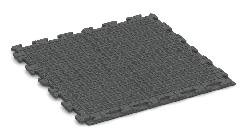 Canali di drenaggio e cupole in disposizione quadrata