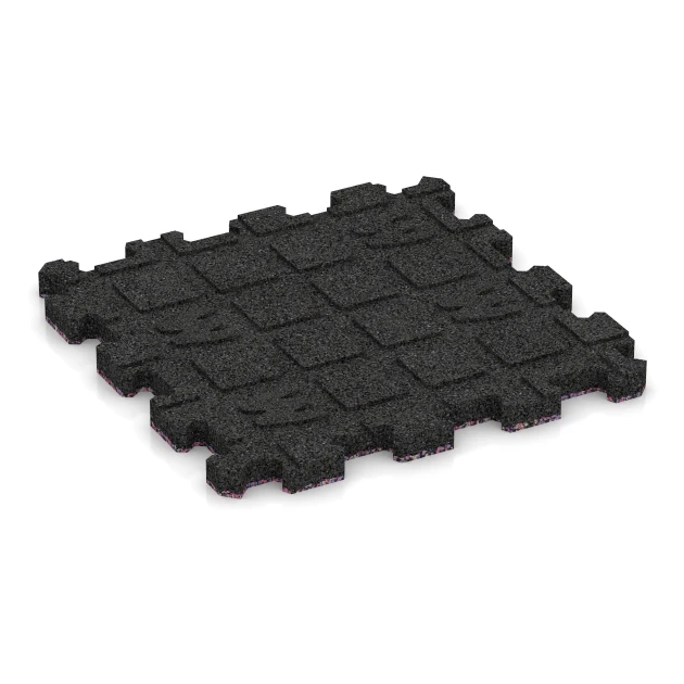 Aufsicht auf die Unterseite, also die Bodenseite von WARCO-Formteil 5744 - Pavimento fieristico a incastro im Format 30,6 x 30,6 x 2 cm | 0,094 m².