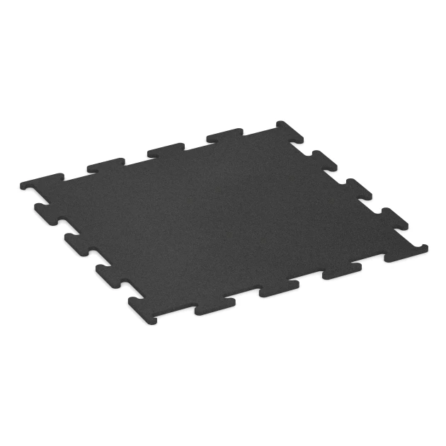 La vue du dessous ou de la face inférieure, c’est-à-dire la face inférieure de la pièce moulée WARCO 3747 - Fitness Performance Elite Revêtement Sportif au format 100 x 100 x 1,5 cm | 1,00 m².