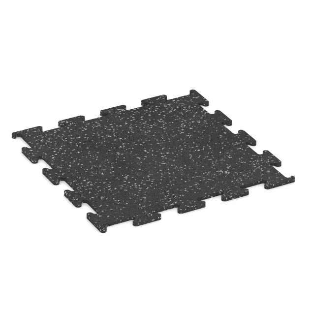 Aufsicht auf die Unterseite, also die Bodenseite von WARCO-Formteil 3779 - Fitness Performance Elite Trainingsboden im Format 50 x 50 x 1 cm | 0,25 m².