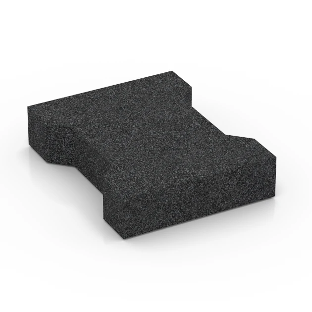 La vue du dessous ou de la face inférieure, c’est-à-dire la face inférieure de la pièce moulée WARCO 3844 - Pavé autobloquant au format 20 × 16,5 × 4,3 cm | 25 m².
