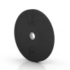La vue du dessous ou de la face inférieure, c’est-à-dire la face inférieure de la pièce moulée WARCO 6084 - Bumper Plate au format 5 kg | ø 45,4 x 3,15 cm.