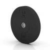 La vue du dessous ou de la face inférieure, c’est-à-dire la face inférieure de la pièce moulée WARCO 6088 - Bumper Plate Slim au format 15 kg | ø 45,4 x 5,85 cm.