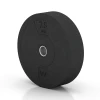 La vue du dessous ou de la face inférieure, c’est-à-dire la face inférieure de la pièce moulée WARCO 6090 - Bumper Plate Slim au format 25 kg | ø 45,4 x 11,38 cm.