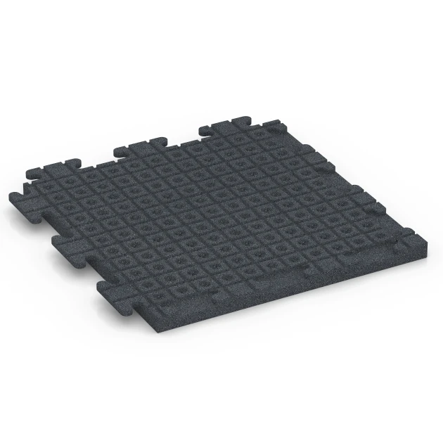 Aufsicht auf die Unterseite, also die Bodenseite von WARCO-Formteil 7055 - Piastrella in gomma Linea im Format 50 x 50 x 3 cm | 0,25 m².