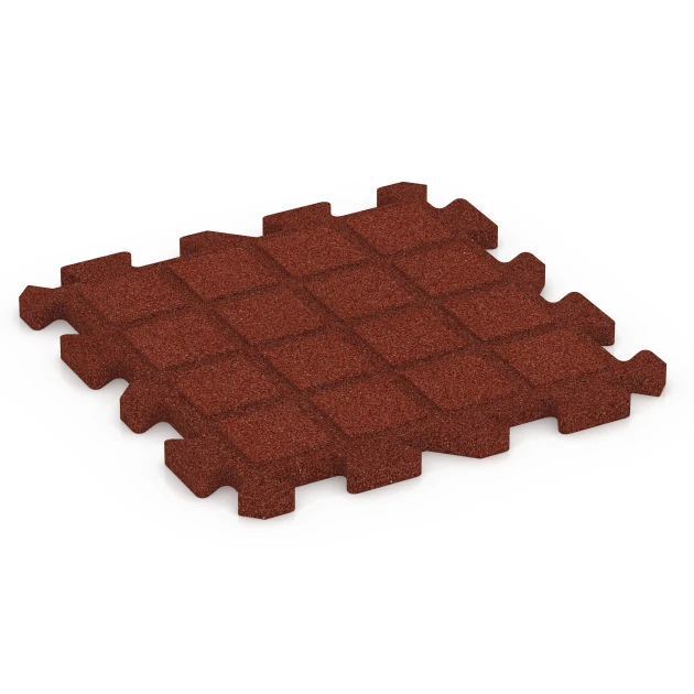 Aufsicht auf die Unterseite, also die Bodenseite von WARCO-Formteil 6989 - Piastrelle per campi sportivi im Format 50 x 50 x 3 cm | 0,25 m².