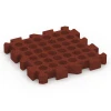 Aufsicht auf die Unterseite, also die Bodenseite von WARCO-Formteil 6310 - Piastra antitrauma ad incastro puzzle im Format 50 x 50 x 6 cm | 0,25 m².