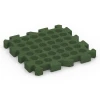 Aufsicht auf die Unterseite, also die Bodenseite von WARCO-Formteil 6403 - Fallschutzplatte – 190 cm im Format 50 x 50 x 5 cm | 0,25 m².