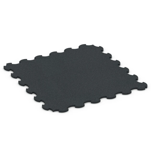 Aufsicht auf die Unterseite, also die Bodenseite von WARCO-Formteil 6377 - Fitness-Bodenschutzmatte im Format 102,5 x 102,5 x 2 cm | 1,05 m².