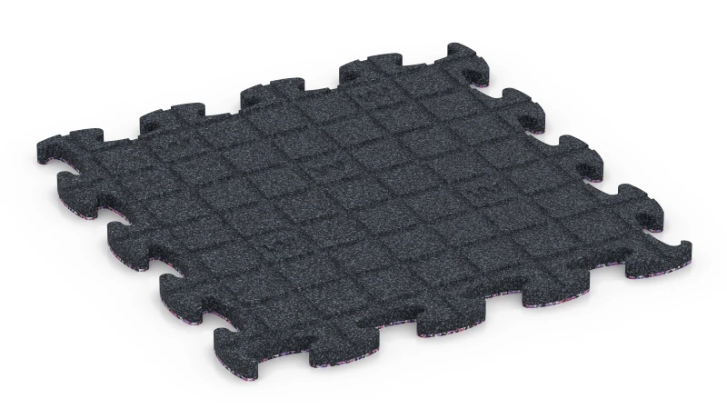 Quadratische Auflagepads mit breiten, flachen Drainagekanälen