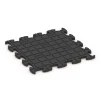 La vue du dessous ou de la face inférieure, c’est-à-dire la face inférieure de la pièce moulée WARCO 6827 - Fitness Active dalle au format 44,6 x 44,6 x 1,8 cm.