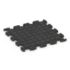 Aufsicht auf die Unterseite, also die Bodenseite von WARCO-Formteil 6829 - Fitness Active pavimento im Format 46 x 46 x 1,8 cm.