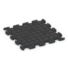 Aufsicht auf die Unterseite, also die Bodenseite von WARCO-Formteil 6866 - Fitness Max Floor System im Format 46 x 46 x 1,8 cm.