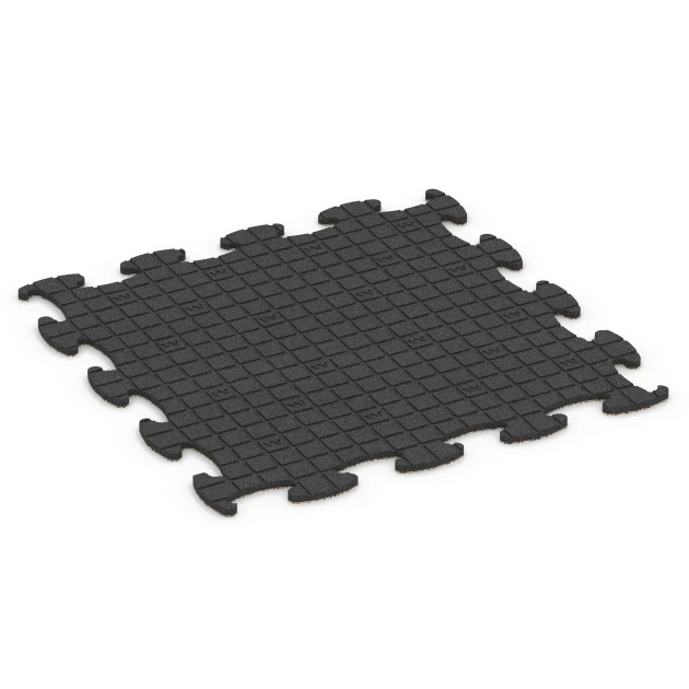 Aufsicht auf die Unterseite, also die Bodenseite von WARCO-Formteil 6838 - Fitness Active pavimento im Format 98 x 98 × 1,8 cm.