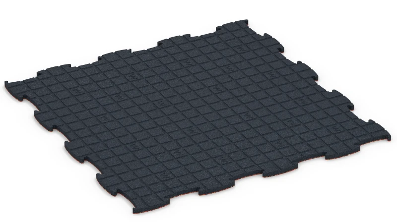 Quadratische Auflagepads mit breiten, flachen Drainagekanälen