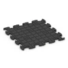 Aufsicht auf die Unterseite, also die Bodenseite von WARCO-Formteil 6932 - Pavimentazione antitrauma puzzle im Format 44,6 x 44,6 × 2,8 cm.