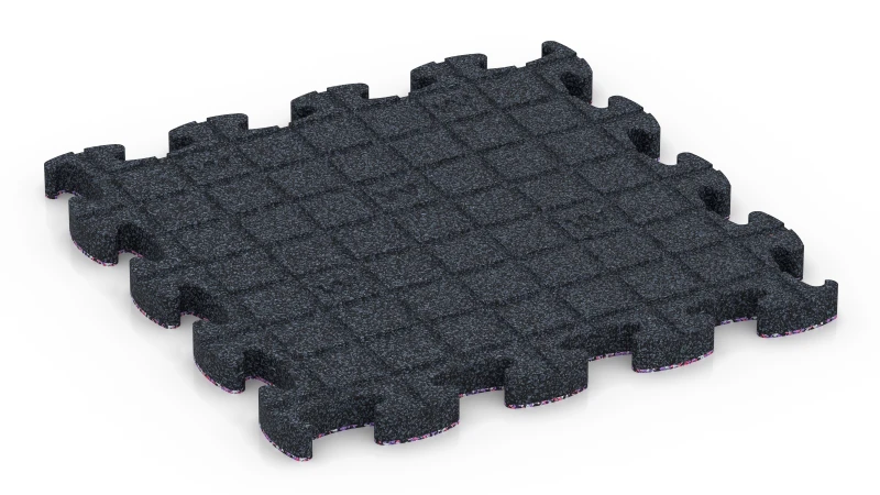 Quadratische Auflagepads mit breiten, flachen Drainagekanälen
