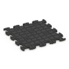 Aufsicht auf die Unterseite, also die Bodenseite von WARCO-Formteil 6937 - Pavimentazione antitrauma puzzle im Format 46 x 46 × 2,8 cm.