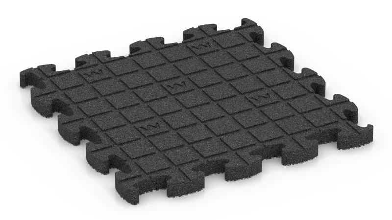 Quadratische Auflagepads mit breiten, flachen Drainagekanälen