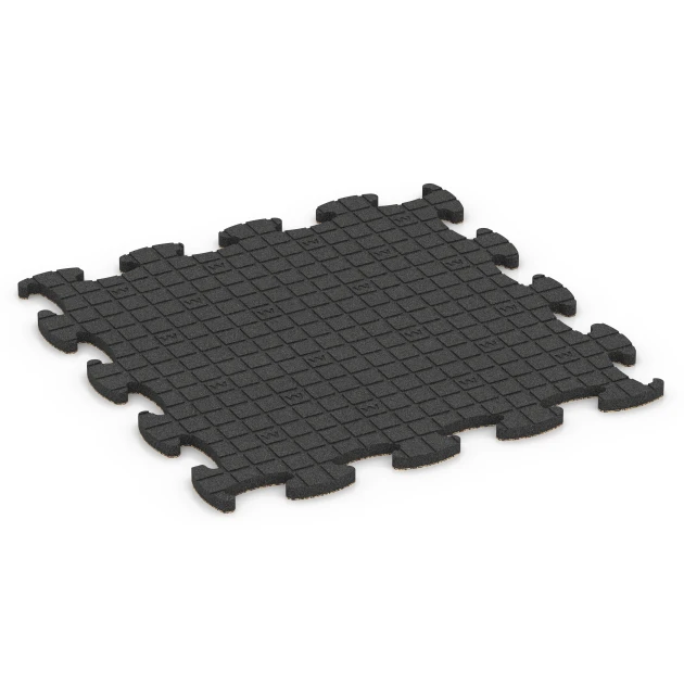 Aufsicht auf die Unterseite, also die Bodenseite von WARCO-Formteil 6853 - Fitness Active pavimento im Format 98 x 98 x 2,8 cm.