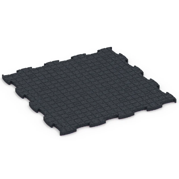 Aufsicht auf die Unterseite, also die Bodenseite von WARCO-Formteil 6855 - Fitness Active pavimento im Format 97,1 x 97,1 x 2,8 cm.