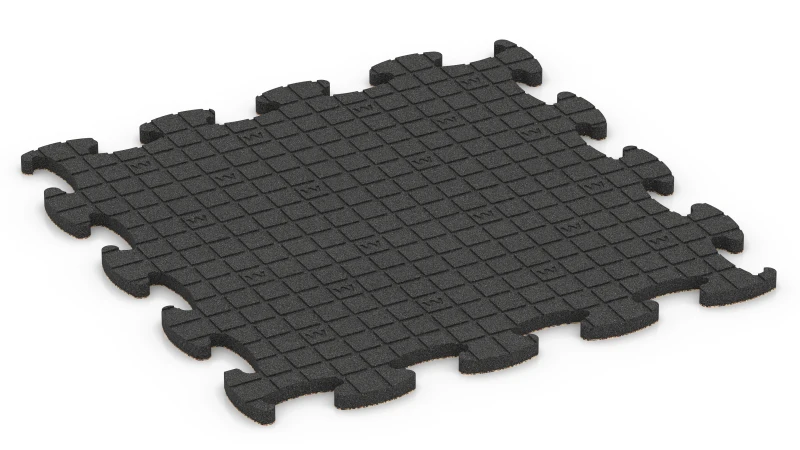 Quadratische Auflagepads mit breiten, flachen Drainagekanälen
