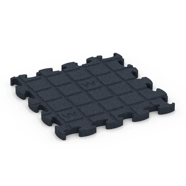 Aufsicht auf die Unterseite, also die Bodenseite von WARCO-Formteil 6964 - Fitness Premium pavimento tecnico im Format 28,9 x 28,9 x 1,8 cm.
