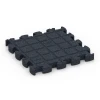 Aufsicht auf die Unterseite, also die Bodenseite von WARCO-Formteil 6959 - Fitness Premium pavimento sportivo im Format 28,9 x 28,9 x 2,8 cm.