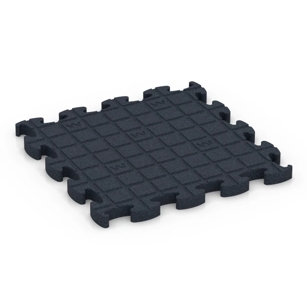 Aufsicht auf die Unterseite, also die Bodenseite von WARCO-Formteil 6967 - Fitness Premium pavimento tecnico im Format 45,9 x 45,9 x 2,8 cm.