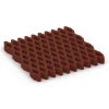 Aufsicht auf die Unterseite, also die Bodenseite von WARCO-Formteil 7013 - Griglia antitrauma prato im Format 100 × 100 × 8 cm.