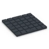 Aufsicht auf die Unterseite, also die Bodenseite von WARCO-Formteil 7142 - Pavimento per palestra da esterno im Format 60 x 60 x 4 cm | 0,36 m².