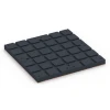 Aufsicht auf die Unterseite, also die Bodenseite von WARCO-Formteil 7145 - Pavimento per palestra da esterno im Format 60 x 60 x 4 cm | 0,36 m².