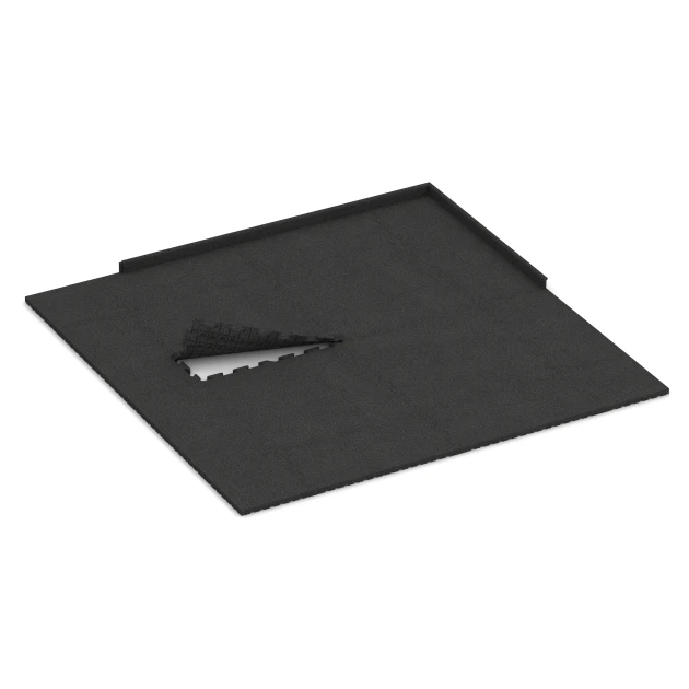 Typische Verlegung oder Einbausituation für den Artikel 3475 von WARCO - Pavimento per parco giochi, Farbton Antracite in der Abmessung 100 x 100 x 4 cm | 1,00 m².