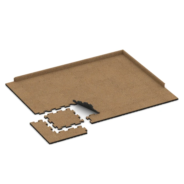 Typische Verlegung oder Einbausituation für den Artikel 2640 von WARCO - Fallschutz-Puzzlematte, Farbton Rattan Lounge in der Abmessung 50 x 50 x 3 cm | 0,25 m².